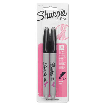 Sharpie® Fine Tip Permanent Marker, Fine Bullet Tip, Black, 2-pack freeshipping - TVN Wholesale